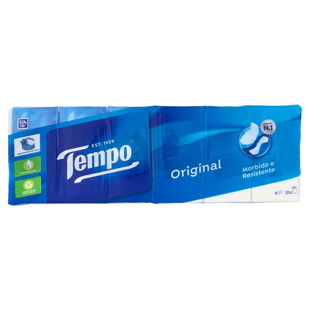 Tempo Fazzoletti 4 veli 12 pz